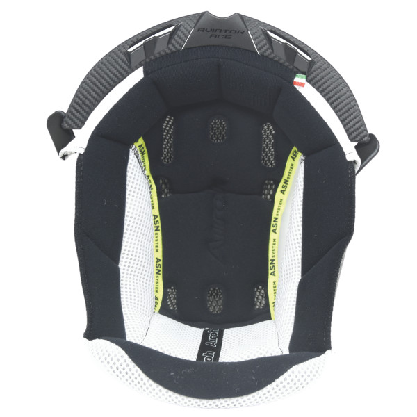 AIROH Airoh Centre Pads Aviator Ace Black/White XL